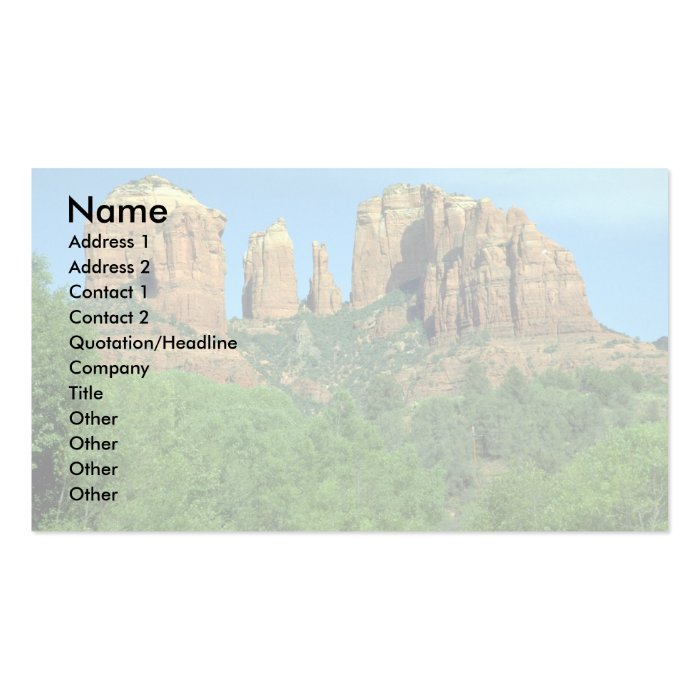 Cathedral Rock near Sedona, Arizona Business Cards