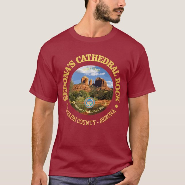 Cathedral Rock (rd) T-Shirt (Front)