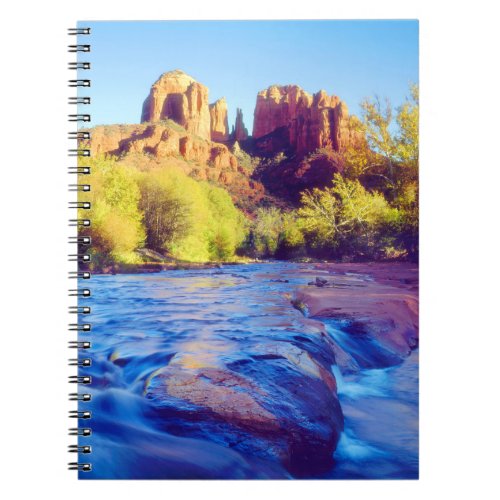 Cathedral Rock reflecting in Oak Creek Arizona Notebook