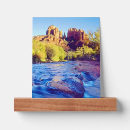 Cathedral Rock reflecting in Oak Creek Arizona Picture Ledge