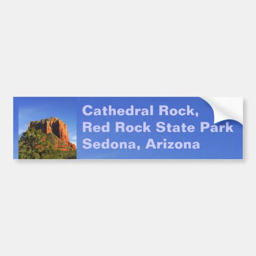 Cathedral Rock Sedona Arizona Bumper Sticker