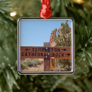 Cathedral Rock Sedona Arizona Metal Ornament