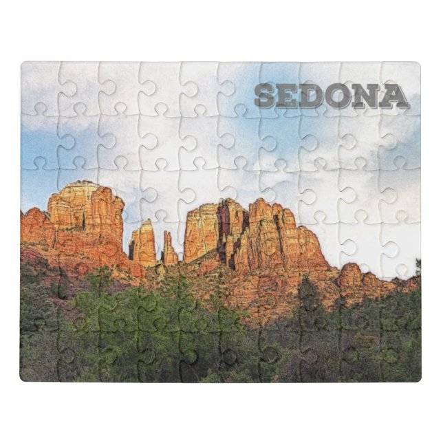 Cathedral Rock - Sedona, AZ Jigsaw Puzzle (Puzzle Horizontal)