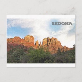 Cathedral Rock - Sedona  Az Postcard by CreativeMastermind at Zazzle