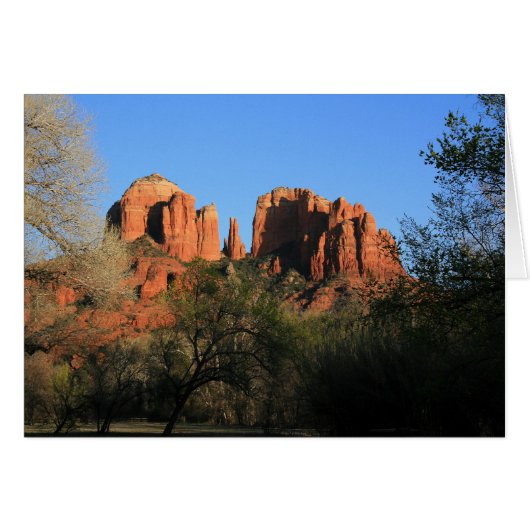 Cathedral Rock Spires Cards (Front Horizontal)