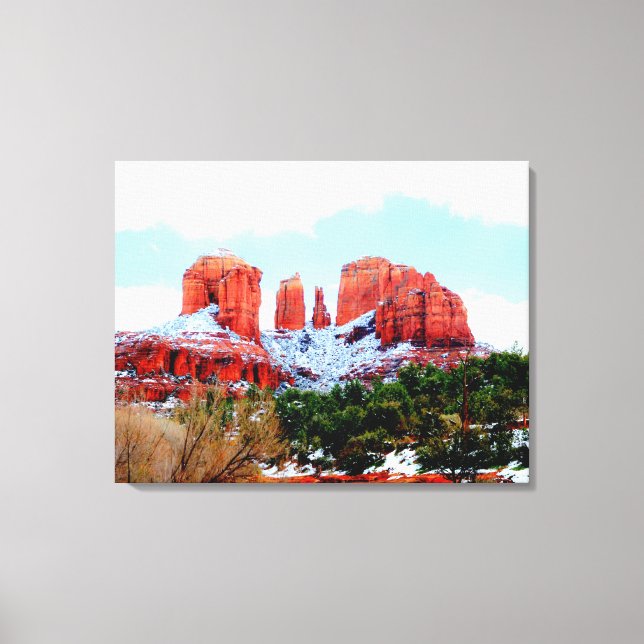 cathedral rock wrapped canvas print (Front)
