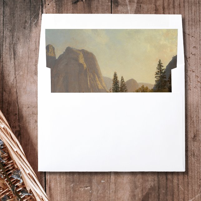 Cathedral Rocks, Yosemite Valley Albert Bierstadt Envelope Liner (Creator Uploaded)