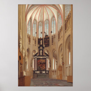 Cathedral Saint John - P Saenredam Fine Art Poster
