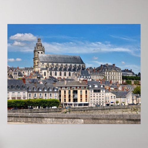 Cathedral Saint Louis at Blois in France Postcard  Poster