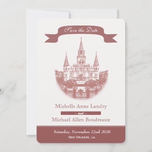 Cathedral Save the Date Invitation