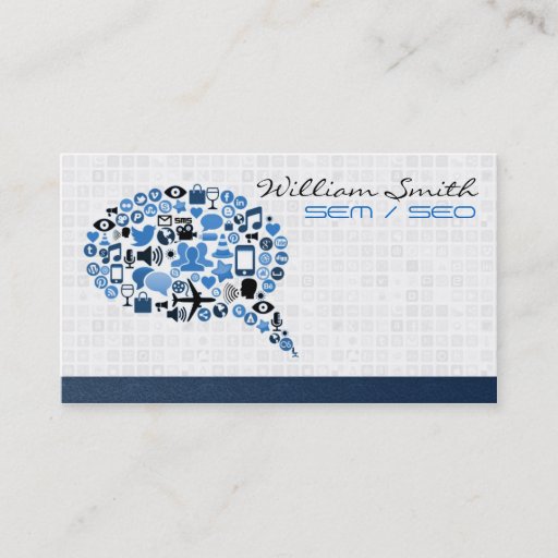 Customizable CATHEDRAL/SEM/Social Average Business Card Templates