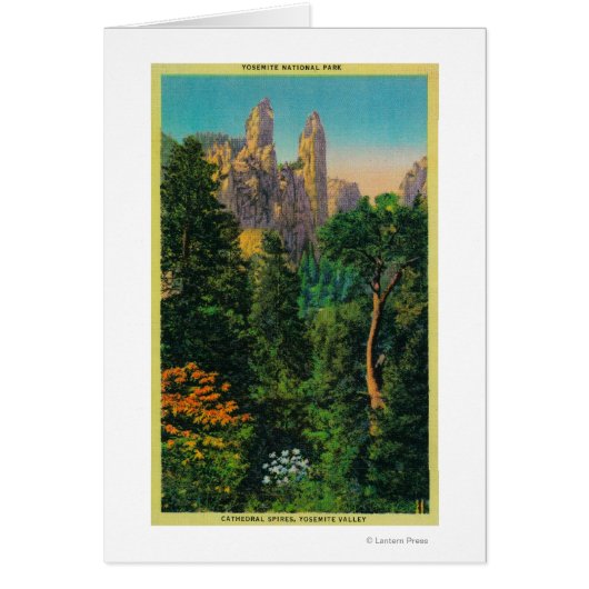 Cathedral Spires and Yosemite Valley Cards (Front)