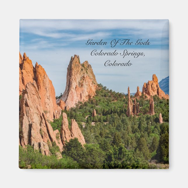 Cathedral Spires Formations Colorado Magnet (Front)
