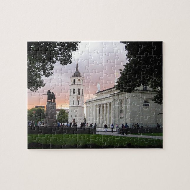 Cathedral Square in Vilnius, LITHUANIA --- Jigsaw Puzzle (Horizontal)