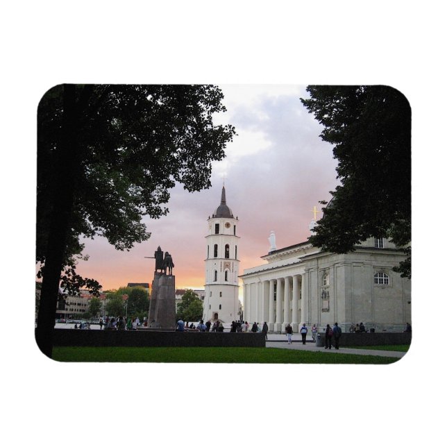 Cathedral Square in Vilnius, LITHUANIA --- Magnet (Horizontal)