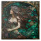 Cathedral Stained Glass Ceramic Tile with Mermaid 