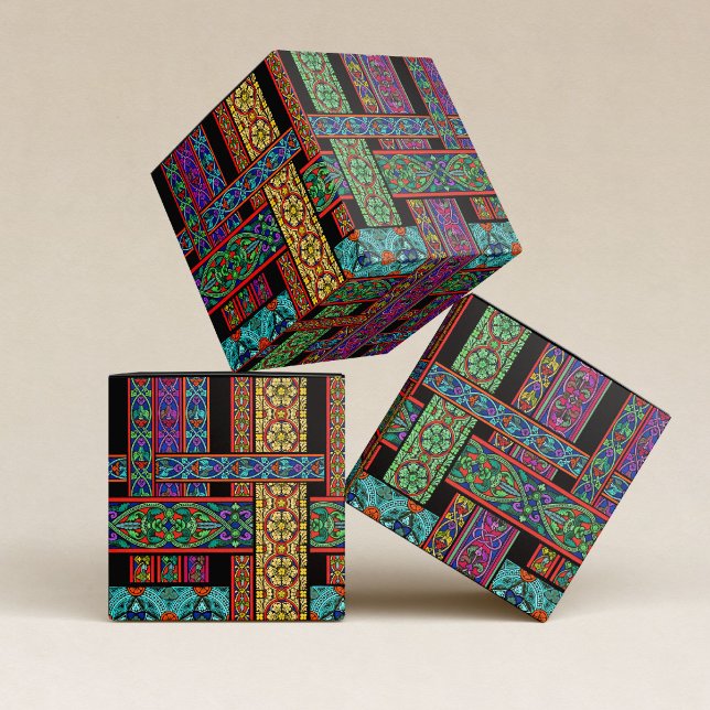 Cathedral Stained Glass Square Favor Box (Creator Uploaded)