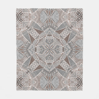 Cathedral Tile - neutral Fleece Blanket