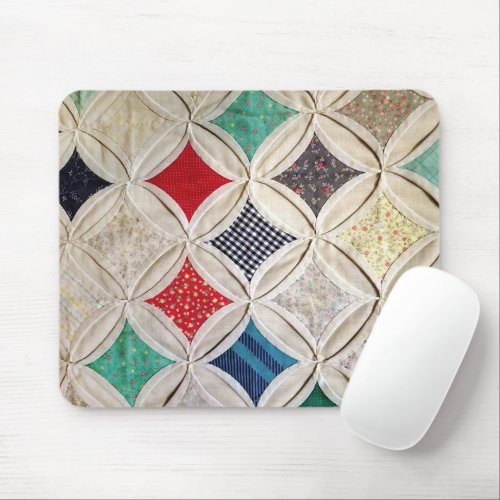 Cathedral Window Quilt Mouse Pad
