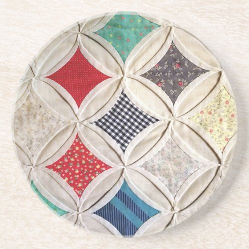 Cathedral Window Quilt Pattern Coaster