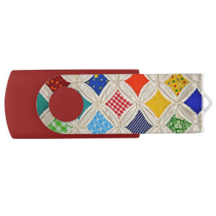 Cathedral Window Quilt Pattern Flash Drive