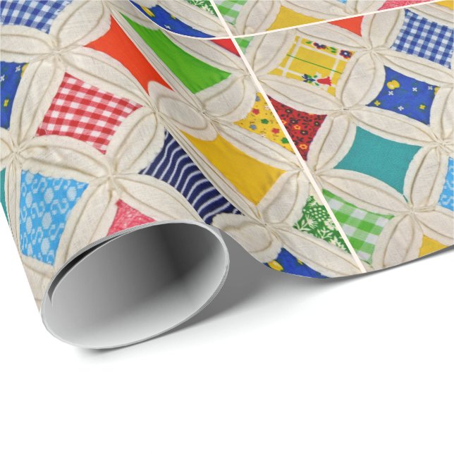 Cathedral Window quilt pattern Wrapping Paper (Roll Corner)