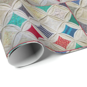 Cathedral Window quilt pattern Wrapping Paper
