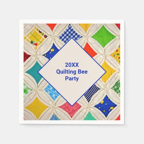 Cathedral Window Quilting Bee Party Napkins
