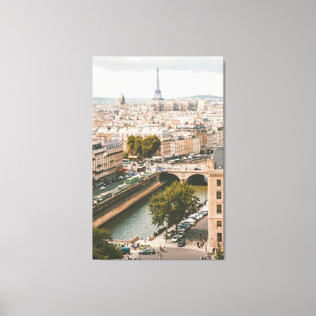 Cathédrale Notre-Dame de Paris, Paris, France Canvas Print (Front)