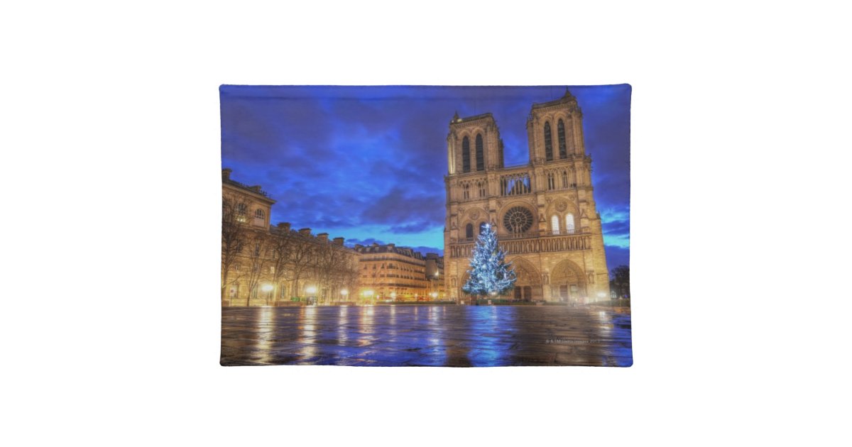 Cathédrale NotreDame de Paris Placemat Zazzle