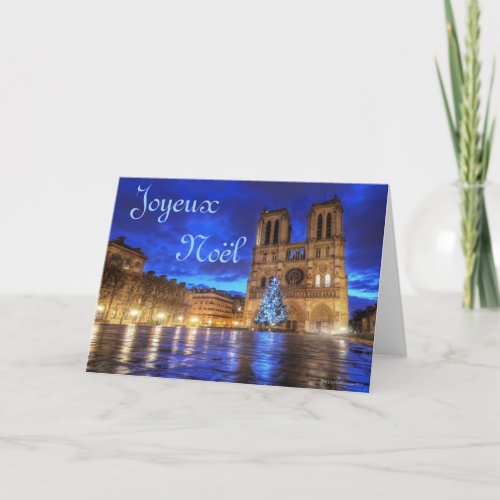 Cathdrale Notre_Dame of Paris Holiday Card