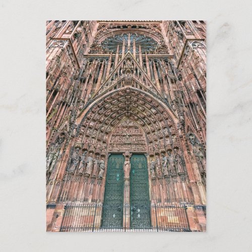 Cathedrale Notre_Dame Strasbourg France Postcard