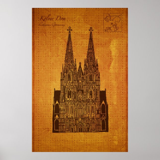 Cathedrals: Hohe Domkirche St. Peter und Maria Poster (Front)