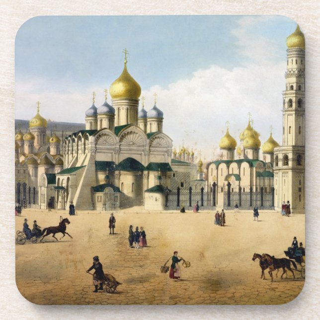Cathedrals of the Annunciation and the Archangel, Coaster (Front)