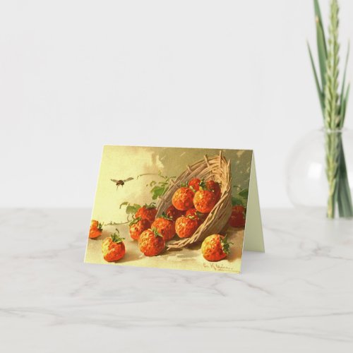 Catherine Klein berry basket  NOTE CARD _ FL