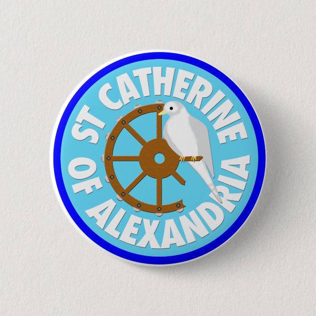 Catherine of Alexandria Button (Front)