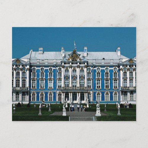 Catherine Palace at Pushkin Saint Petersburg Rus Postcard