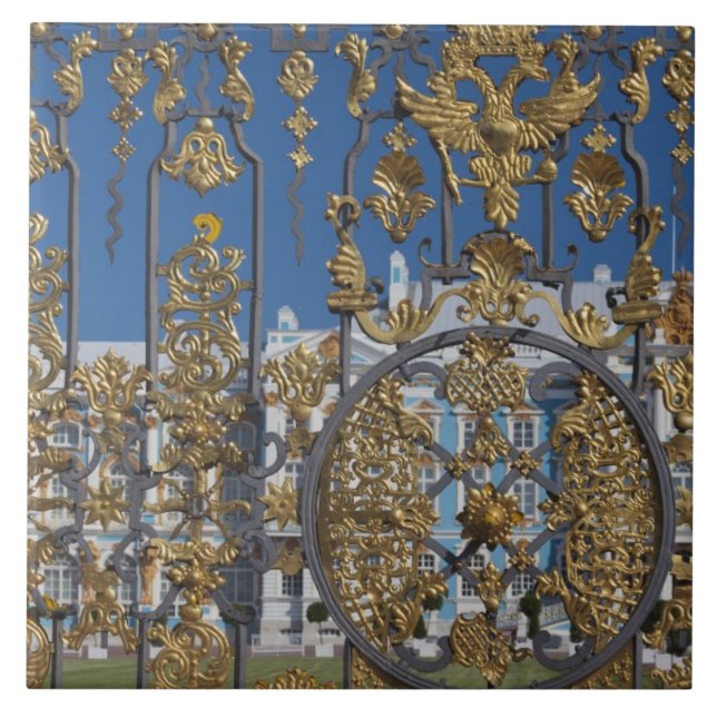 Catherine Palace, palace gate Ceramic Tile (Front)