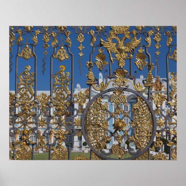 Catherine Palace, palace gate Poster (Front)