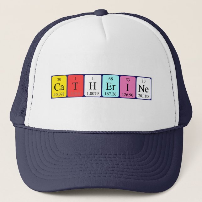 Catherine periodic table name hat (Front)