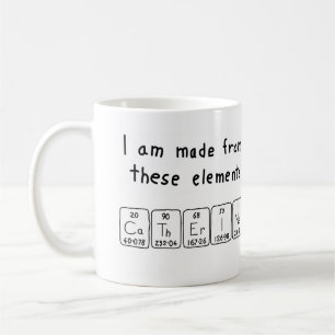 Catherine periodic table name mug