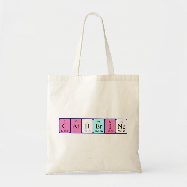 Catherine periodic table name tote bag (Front)