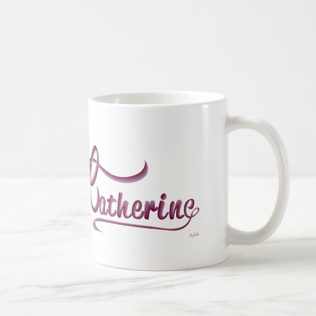 Catherine - personalized name coffee mug (Right)