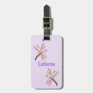 Catherine Sakura Blossom Branch Heart Luggage Tag