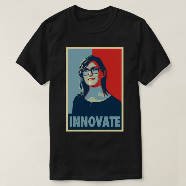 Cathie Wood Hope Innovate T-Shirt (Design Front)