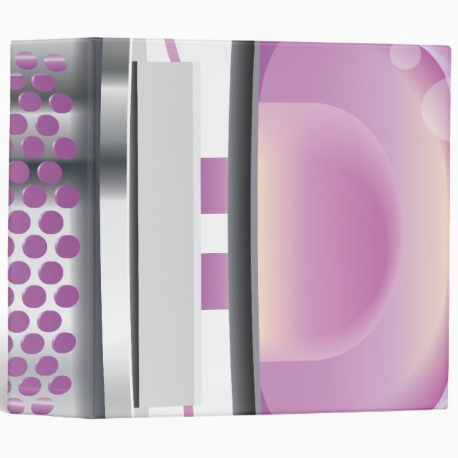 Cathode Ray Tube Pink 3 Ring Binder (Front/Spine)
