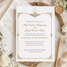 Catholic 19th Century Marian Gold Wedding
