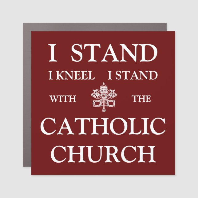 Catholic Aerobics Car Magnet (Front)
