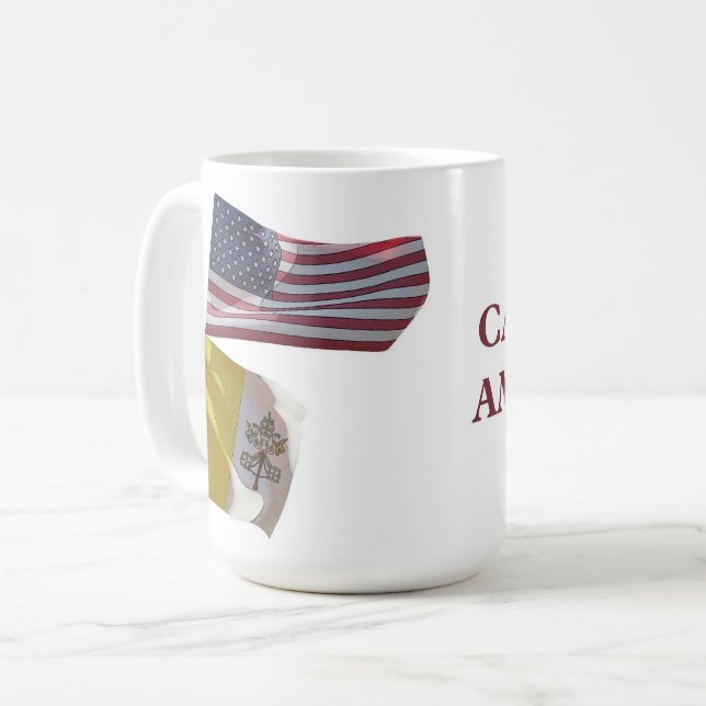 Catholic American Coffee Mug (Front Left)