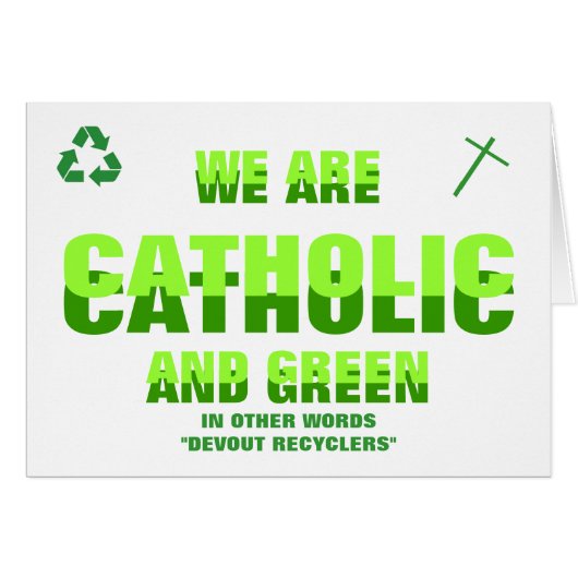 CATHOLIC AND GREEN CARDS (Front Horizontal)